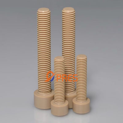 سعر جيد المسمار الطبيعي PEEK Hex Socket Thread Cap المسمار الرئيسي للسيلندر مع الكثافة 1.31 الانترنت